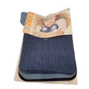 Bondex Iron On 8 Piece 5 X 5.5" 1 2 X 3" Denim Patches Assortment Partial Pack